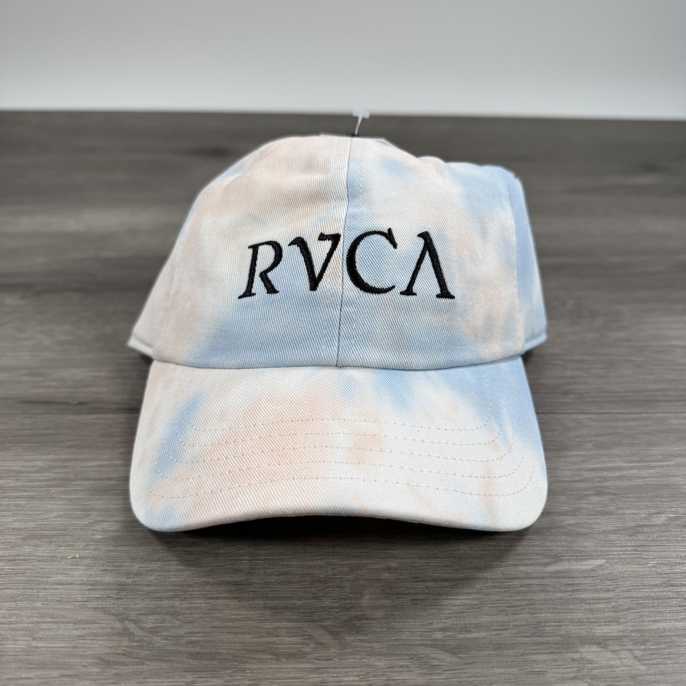 RVCA Hat Cap Womens Strap Back Tie Dye Pastel Blue Pink Surf Skate